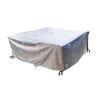 Loveseat Furniture Cover 420D Oxford Waterproof UV-Resistant Winterproof Rectangular 360 x 190 x 71 cm Silver Gray view 1