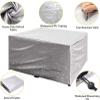 Loveseat Furniture Cover 420D Oxford Waterproof UV-Resistant Winterproof Rectangular 360 x 190 x 71 cm Silver Gray view 2