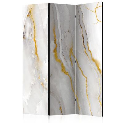 murando - Stone Wall Room Divider, 135 x 172 cm, 3-Panel, Living Room