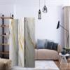 murando - Stone Wall Room Divider, 135 x 172 cm, 3-Panel, Living Room view 4