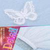 Heread Short Bridal Wedding Veil with Butterflies, Fingertip Length, Sparkly Tulle with Comb (White) view 3