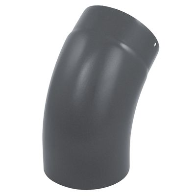 raik ESH027-150-gg Raik Enamel Flue Pipe Elbow, 150 mm, 45°, Smooth, Gray