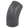 raik ESH027-150-gg Raik Enamel Flue Pipe Elbow, 150 mm, 45°, Smooth, Gray view 1