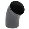 raik ESH027-150-gg Raik Enamel Flue Pipe Elbow, 150 mm, 45°, Smooth, Gray view 2