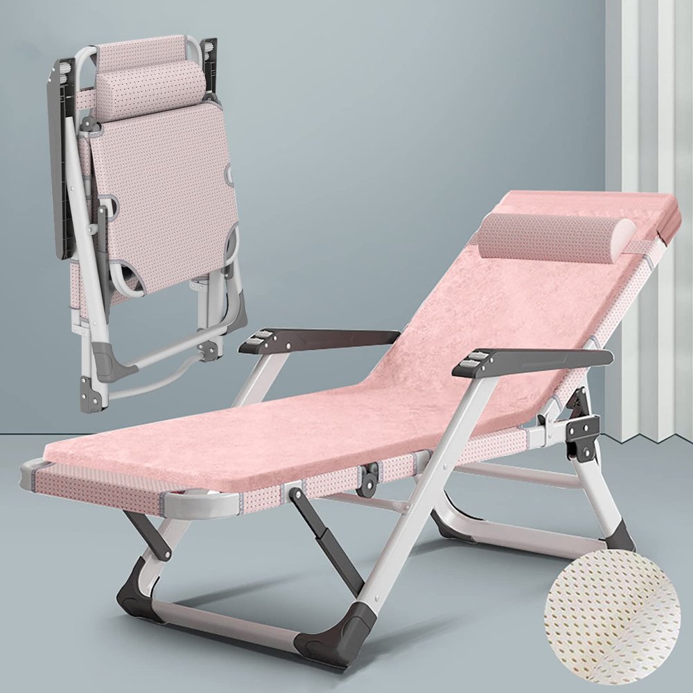 Extra-Wide Folding Zero Gravity Lounge Chair with Cushion