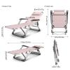 Extra-Wide Folding Zero Gravity Lounge Chair with Cushion view 2