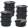 WELWIK Rubber Grommets, Desk Grommets, Plastic Grommets, Hole Covers, PC Cable Organizer, Black, 10-Pack view 1