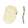 KUGRRFRC 10-Piece DIY Easter Wooden Rabbit Egg Ornaments with String view 1