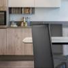 t m c s Tommychairs Set of 4 Sophie Lux Chairs for Kitchen, Bar, and Dining Room, Steel Frame, Padded Black Faux Leather view 2