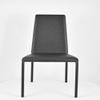 t m c s Tommychairs Set of 4 Sophie Lux Chairs for Kitchen, Bar, and Dining Room, Steel Frame, Padded Black Faux Leather view 4