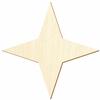 4-Point Wooden Star for Crafts and Décor, 3–50 cm view 1