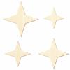 4-Point Wooden Star for Crafts and Décor, 3–50 cm view 2