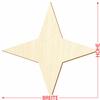 4-Point Wooden Star for Crafts and Décor, 3–50 cm view 3