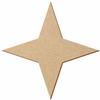 4-Point MDF Star for Crafts and Decor, 3–50 cm view 1