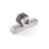 1 Pc 2M Straight Gear Rack with Side Mounting Holes + 1 Pc 2M 20-Tooth Gear, Hole 8/10/12/14/15/16/17/18/20 view 1