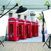 Aoihrraan 3.5 x 2.5 m London Red Telephone Booth Background, British City Street Scene view 4