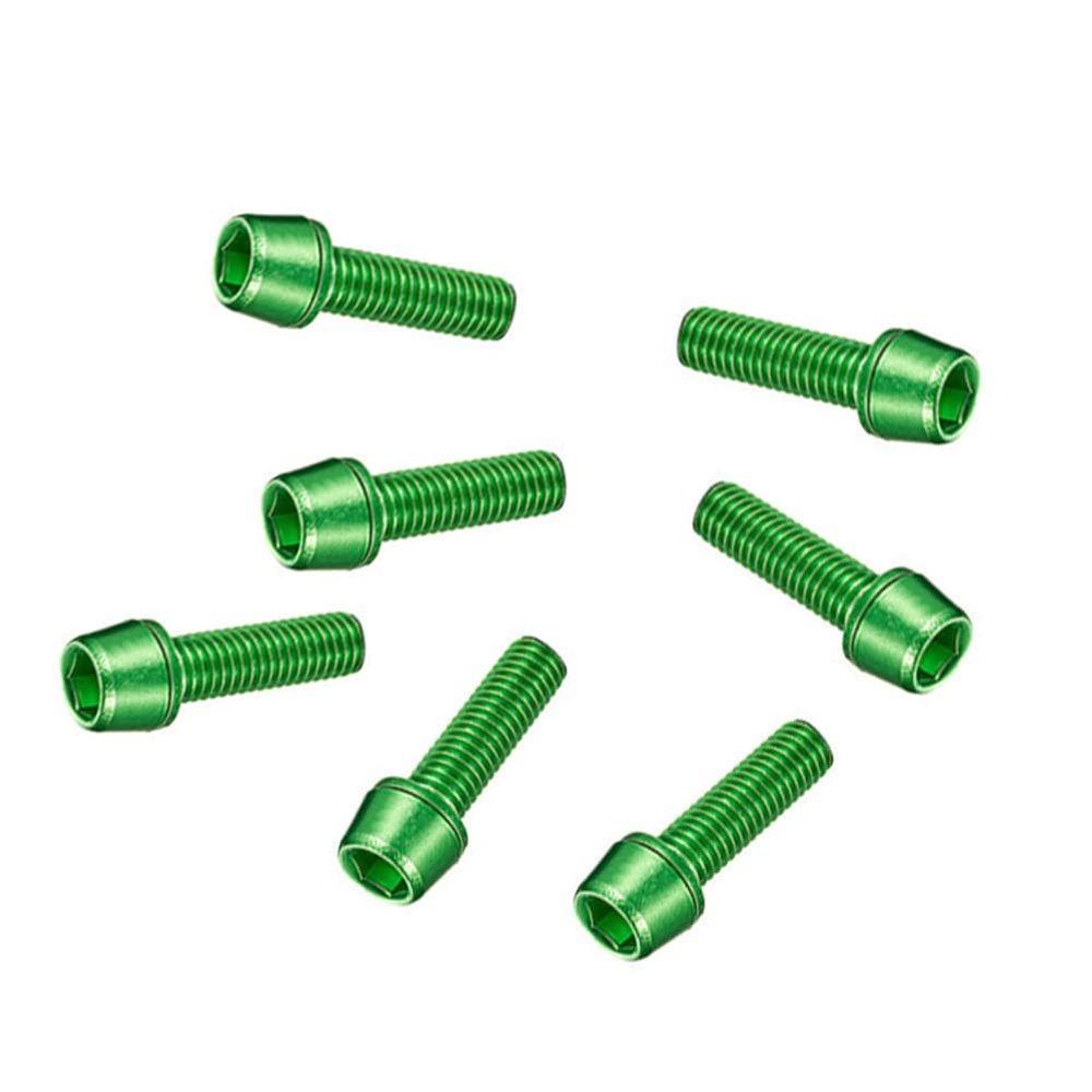 M5x18mm Bicycle Stem Bolts with Washers, 6-Piece Aluminum Set