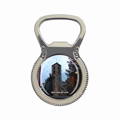Refrigerator Magnet Bottle Opener Souvenir, Santa Claus, Julia de Loria, Andorra