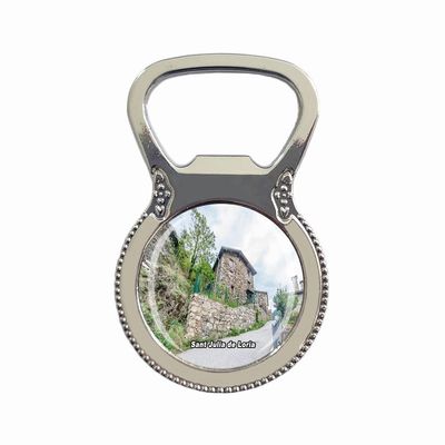 Refrigerator Magnet Bottle Opener, Sant Julià de Lòria, Andorra Souvenir, Santa Claus