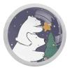 Crystal Glass Drawer Knobs, Polar Bear Mother and Baby, Decorated Christmas Tree, Glow-in-the-Dark, 4-Pack view 1