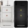 4 Round Crystal Glass Cabinet Knobs, Glow-in-the-Dark view 3