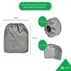1 Washable Gray Textile Replacement Motor Filter for Bosch AdvancedVac 20 / UniversalVac 15 Wet/Dry Vacuums view 2