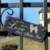 Slate Shiba Inu Sign 22 x 8 cm – All You Need Is Love and a Shiba Inu view 3