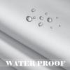KTCLE Waterproof Outdoor Curtain with Grommets, White, 254 x 175 cm view 2