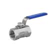 JIYAMI'EN EL 1/2-Inch Female Thread 2-Way 304 Stainless Steel Ball Valve DN15, Long Handle for Water, Gas, Oil Control view 1