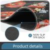 Multifunctional Desk Mat, 45.7 x 71.1 cm, Red Poppy Floral Design, for Office/Home view 2