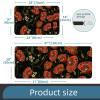 Multifunctional Desk Mat, 45.7 x 71.1 cm, Red Poppy Floral Design, for Office/Home view 3