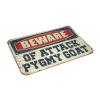 COTECI Porch Welcome Mat, Beware of Pygmy Goat Attack, 65 x 90 cm view 3