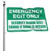 Abipuir Funny "Emergency Exit Only" Flag, Alarm Sounds When Door Opens, 60 x 90 cm view 1