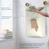 Fine Living Co. Large Hanging Laundry Hamper with Door Hooks and Adhesive Hooks, Beige view 4