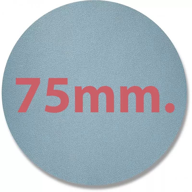 75 mm Grinding Discs Without Holes, Box of 100, Grit 800