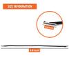 50 Black Elastic Hook Cords, 25 cm, with Metal Ends view 2