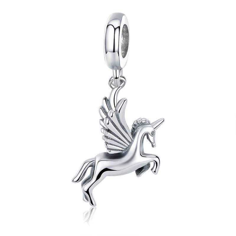 LOKILOKI 925 Sterling Silver Trendy Memory Charm Pendant for Women’s Charm Bracelets, DIY Jewelry Making