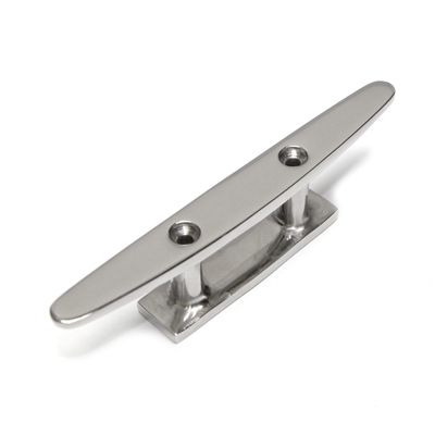 PRIOstahl 150 mm V4A Stainless Steel Flat 2-Hole Boat Cleat, 1 Piece