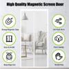 Magnetic Screen Door Mosquito Net 95 x 240 cm, No Drilling, Easy Adhesive Installation, White view 3