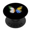 Irish Bosnian Flag Butterfly PopSockets with Interchangeable PopGrip view 1