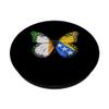 Irish Bosnian Flag Butterfly PopSockets with Interchangeable PopGrip view 2