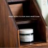 FURUIWUFENG Wooden Bookends, Desktop Storage Organizer, File Rack, Magazine and Newspaper Holder view 3