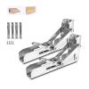 XLHWJCP 2-Pack Folding Heavy-Duty Stainless Steel Shelf Brackets, 10 in (251 mm), 150 kg Capacity view 1
