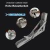XLHWJCP 2-Pack Folding Heavy-Duty Stainless Steel Shelf Brackets, 10 in (251 mm), 150 kg Capacity view 4