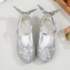 Girls' Butterfly Crystal Sequin Princess Costume Sandals with Heel view 3
