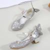 Girls' Butterfly Crystal Sequin Princess Costume Sandals with Heel view 4