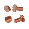 20 Purple Copper Rivets, Flat Head, M6 x 12 mm view 2