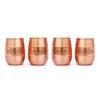 ANCIENTIMPEX Pure Copper Drinking Glasses (99.74%), Hammered, 250 ml, Set of 4 view 2