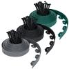 NAIZY Flexible Plastic Lawn Edging 4 x 10 m, 5 cm High, with 120 Fixing Nails, Green view 1