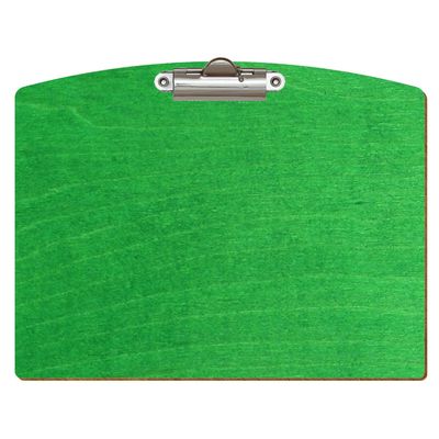 Btic Light Green Wooden Clipboard, Segment Shape, for DIN A3–A6